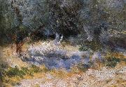 Pierre-Auguste Renoir Detail of Cliff oil painting picture wholesale